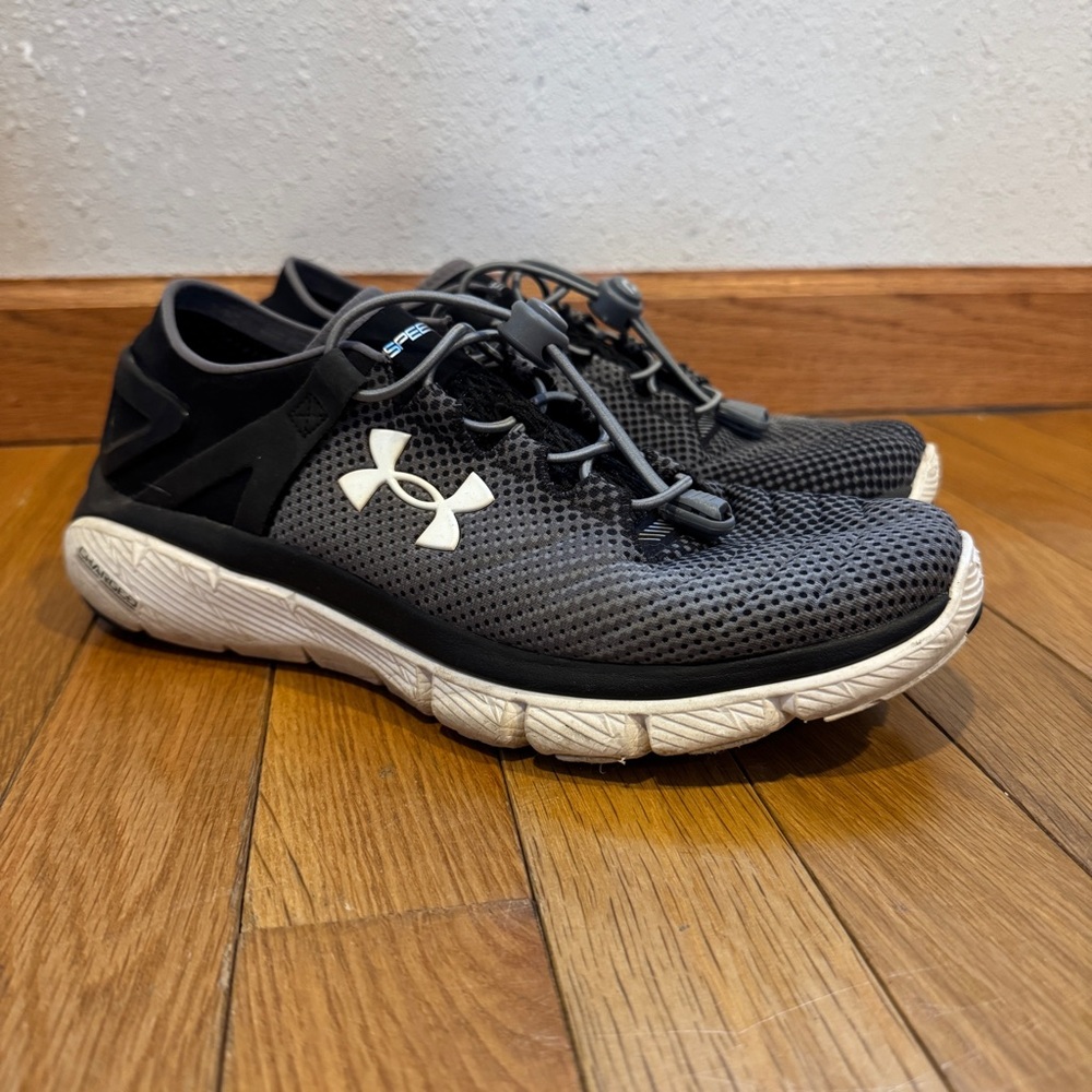 Under Armour Speedform Slingshot Running Shoes Gray/Black - Women’s 9